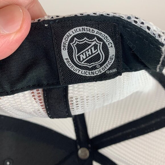 Los Angeles Kings NHL Black White 47 Brand Snapback Trucker Hat - Picture 5 of 6